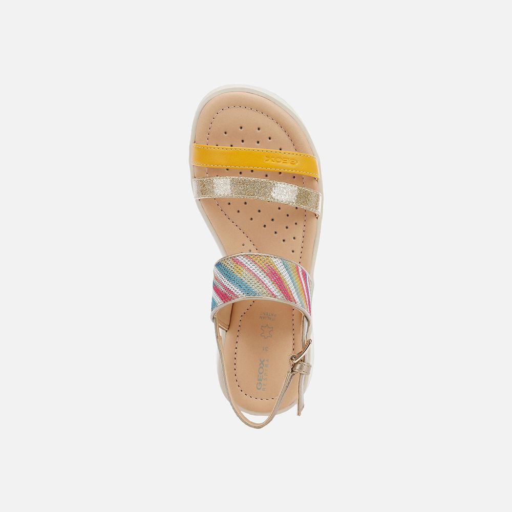 Sandalias Geox Menina Douradas - Coralie - TQWYL0891